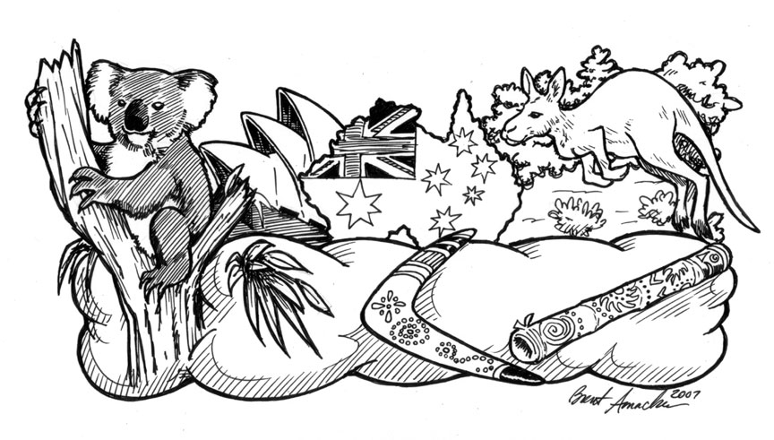 Australia float for LaShe's & Mirthco, Inc.