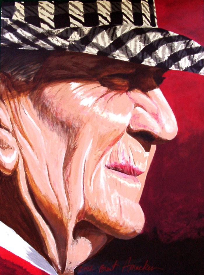 Bear Bryant 
painting by BRENT AMACKER