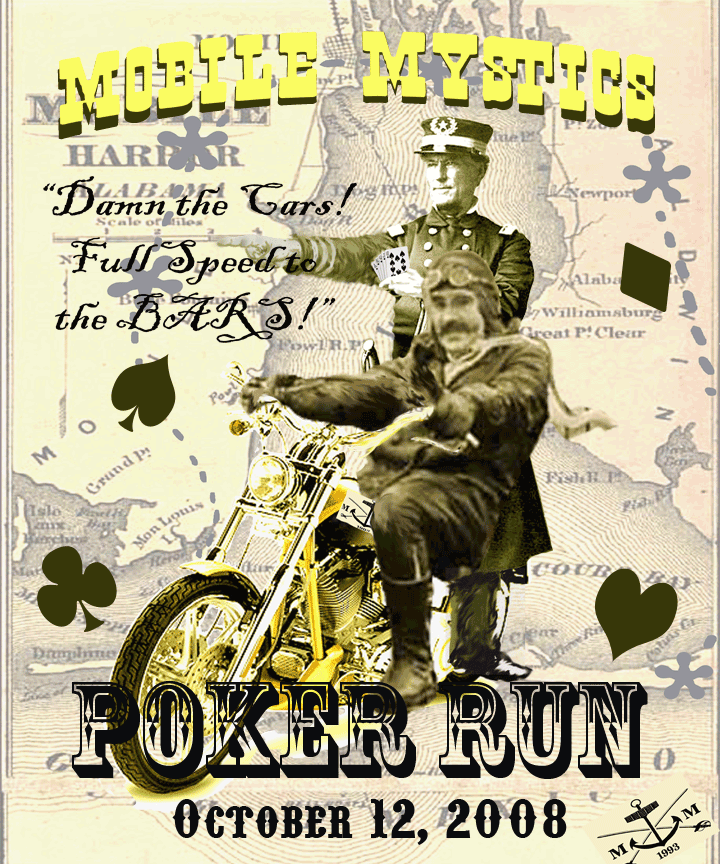 Mobile Mystics 2008 Poker Run Poster/T-Shirt