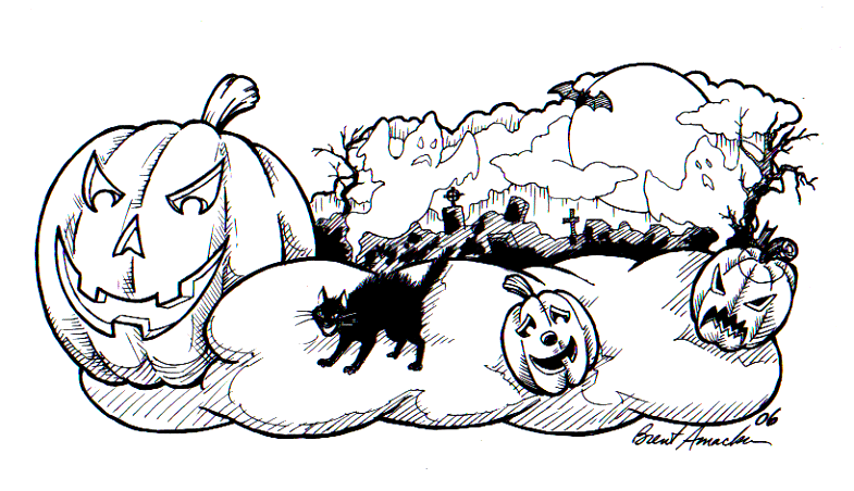 Brent Amacker's Jack O'Lantern Float Design