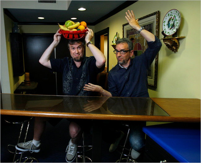 Dan Povenmire and Jeff 'Swampy' Marsh Image (c) L.A. Times